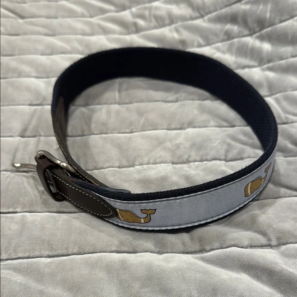 Vineyard Vines Brown and Blue Kids Belt